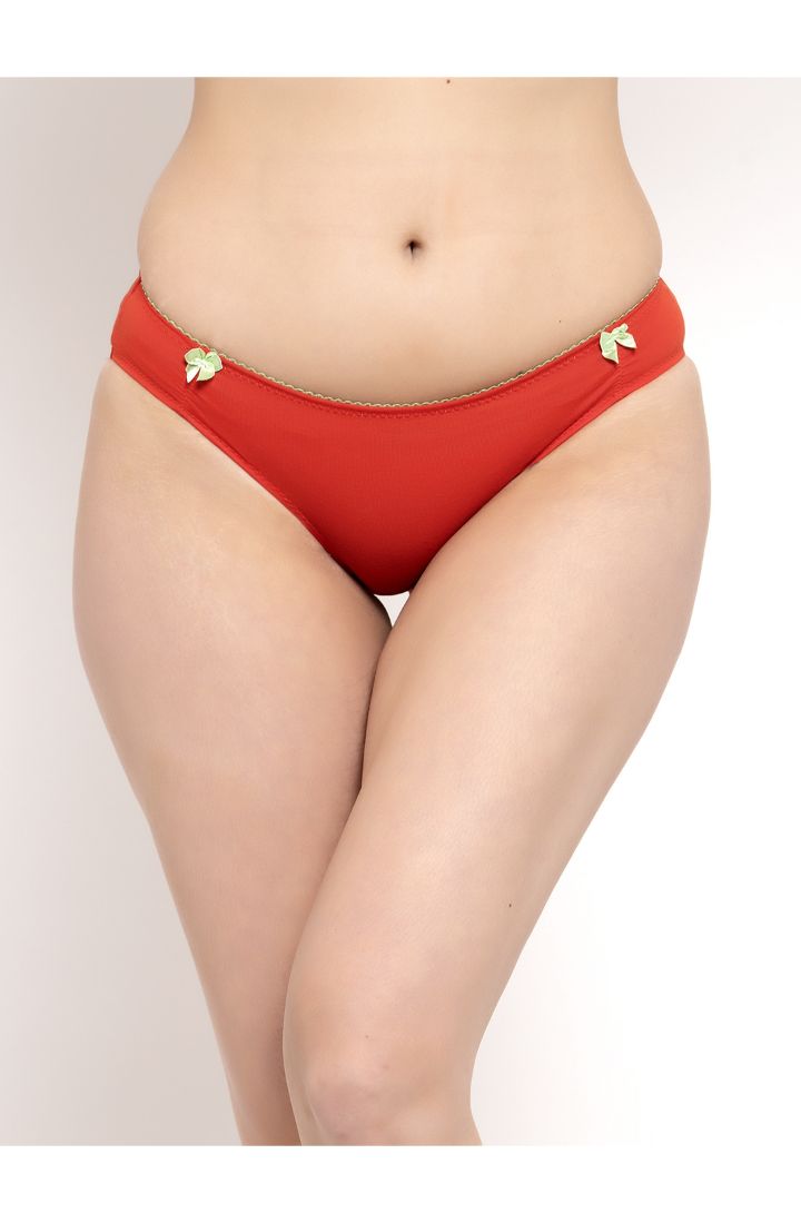 Cotton Underwear - Shop Red Bikini Briefs For Ladies At Online – Prag & Co