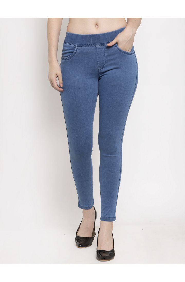 Buy online Beautiful Denim Jeggings For Elegant Ladies, from Jeans &  jeggings for Women by Blast Off Bronze for ₹500 at 50% off